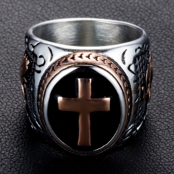 Christian Holy Cross Hand of God Jesus Christ‎ Ring - Picture 4 of 7